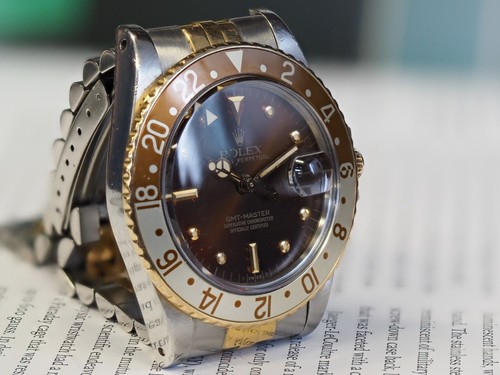 Rolex GMT-Master Root Beer 16753 Brown Nipple Dial Box Papers 1984 - Afbeelding 13 van 15
