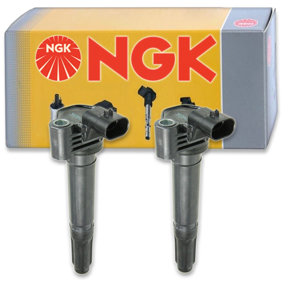 2 pc NGK 48769 U5232 Ignition Coils for UF649 UF-649 IC752 E1149 921-2191 oa