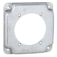 Raco 813C 0.5 in. Rise Corner Square Box Cover - 4 in.