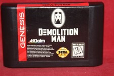 Demolition Man (Sega Genesis, 1995) Authentic Game Cartridge