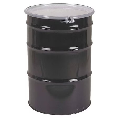 #ad Open Head Transport Drum Steel 55 Gal Unlined Black Cq5506 $359.99