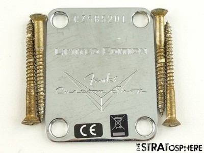 USA Fender Custom Shop 1960 Telecaster Custom Journeyman NECK PLATE Tele Ltd 60.
