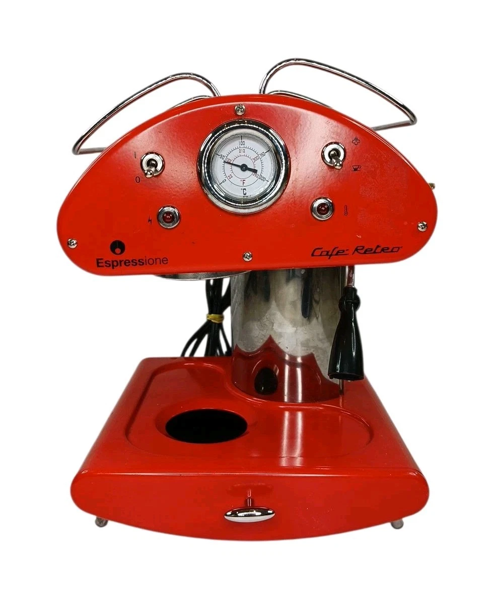 ESPRESSIONE CAFE RETRO ESPRESSO MACHINE MODEL 1385R As Is For Parts/Repair READ