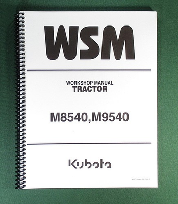 #ad #ad Kubota M8540 M9540 Workshop Manual: 619 Pages amp; Protective Covers $64.95