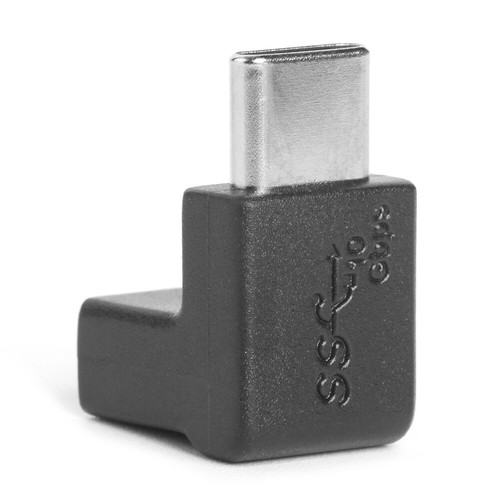 2pcs USB C Male to USB C Female Adapter Upward Downward Angled 90 Degree *UK - Zdjęcie 8 z 10