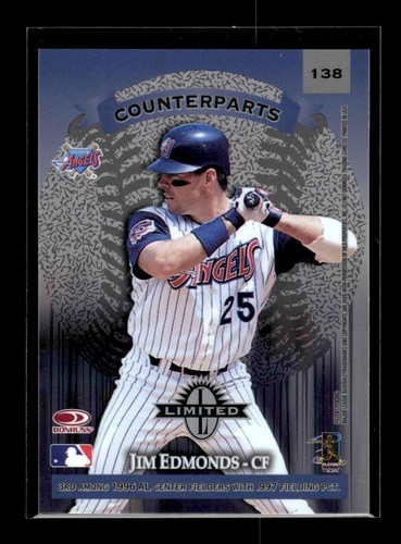 1997 Donruss Limited #138 Vladimir Guerrero Jim Edmonds C (NM)(BAS) - Picture 2 of 2