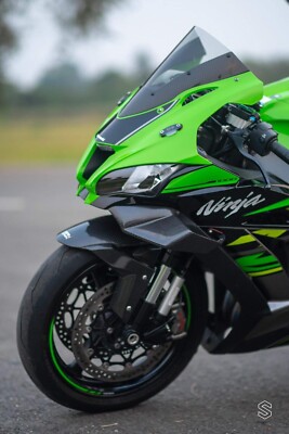 FRONT WINGLETS ZX10R GEN 4 GEN 5 2011-2020 CARBON FIBER 100% NOT