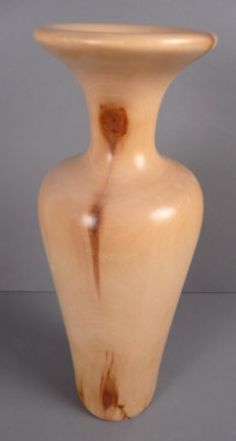 Spinning Aspen Studios Hand Crafted 11'' Wooden Vase Colorado Aspen Wood Turned