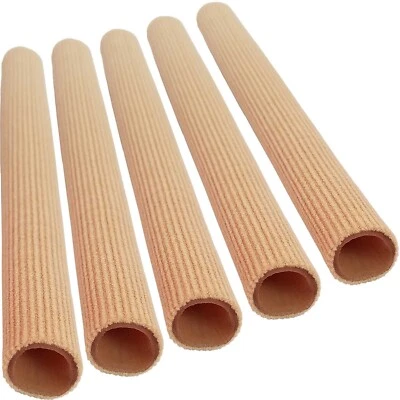 Chiroplax Gel Finger Toe Tube Sleeve Protector Separator Cap Bunion Hammer(5Pcs)