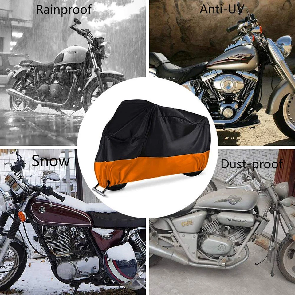 Cubierta impermeable XXXL para motocicleta Harley Davidson Street Glide FLX Touring Foto 3 de 4