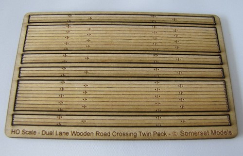 Trackside Models - HO Scale - Laser Cut "Dual Lane Road Crossing" - SM1027 - Picture 2 of 2