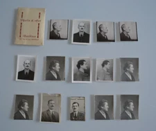 Lot of 14 Old Photo Silver Print Identity Face and Profile Marseille