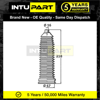 Fits Mercedes Sprinter M-Class VW Crafter IntuPart Front Steering Rack Boot Set
