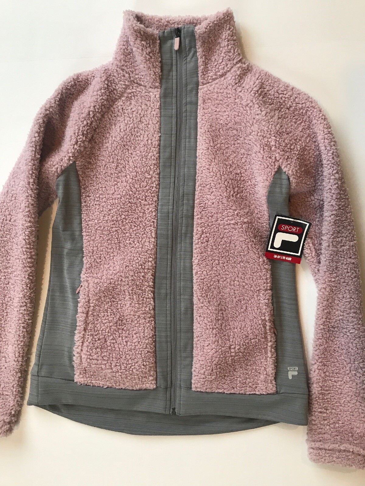 Fleece Jacket Coat Washed Grape 