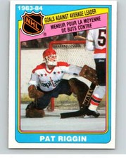 1984-85 O-Pee-Chee #386 Pat Riggin LL  Washington Capitals V64756