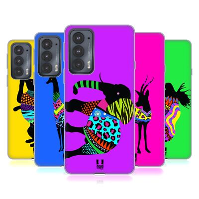HEAD CASE DESIGNS NEON ANIMAL SILHOUETTES SOFT GEL CASE FOR MOTOROLA PHONES 2