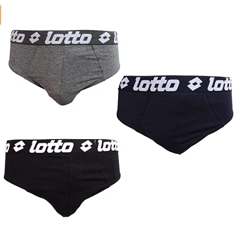Lotto 6 Slip Uomo Cotone bielastico Underwear Art. LS1000