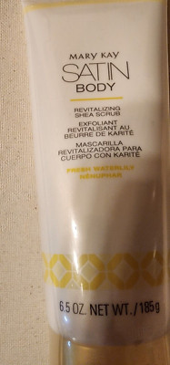 MARY KAY SATIN BODY~FRESH WATERLILY~REVITALIZING SHEA SCRUB~LIMITED EDITION!