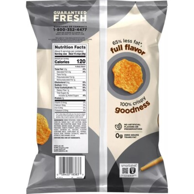 baked lays nutrition facts small bag