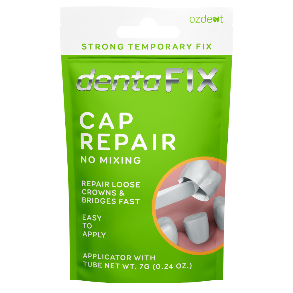 DentaFix Temporary Cap Repair 7g Dental Cement No Gum Irritation Pain