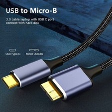 Type-C to Micro B 3.0 Cable 5Gbps Quick Charging Hard Disk Data HDD Laptop PC