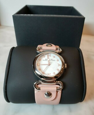NWT Marc by Marc Jacobs Pink Molly Leather Watch | eBay display picture 1
