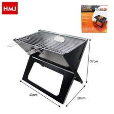 X Barbecue Portable Pliable - Grille Et Zone De Cuisson 44x27,5cm HMJ