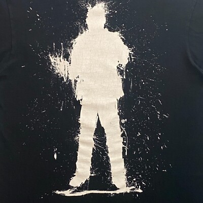 RARE! Vtg Supreme FW06 SPLATTER MAN POCKET TEE Men Large Black