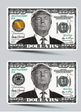 President Donald Trump MAGA US Dollar Credit Debit Card Skin Sticker Cover Lotx2