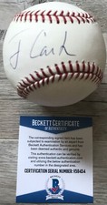 MR. PEANUT!!! President Jimmy Carter Signed Major League BASEBALL Beckett BAS