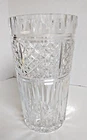 Vintage Waterford Crystal Glass Large Clear Flower Vase Rare Marked 10" Height