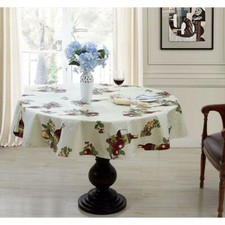 Essential Home Sonoma Vineyard PEVA Square Tablecloth 52 X 52"