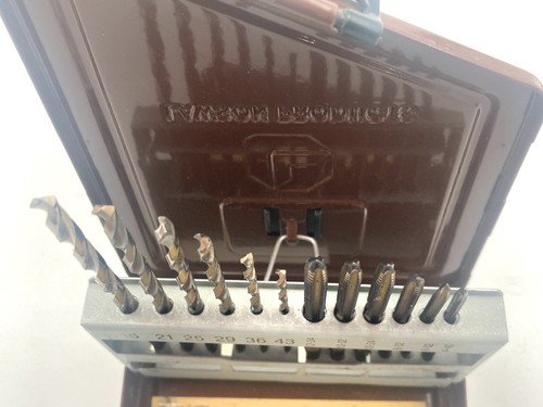 Vintage Lawson Products 12 рс. Set Steckgewindebohrer / Bohrer #4 - #12 Gewindewerkzeug komplett - Bild 5 von 10