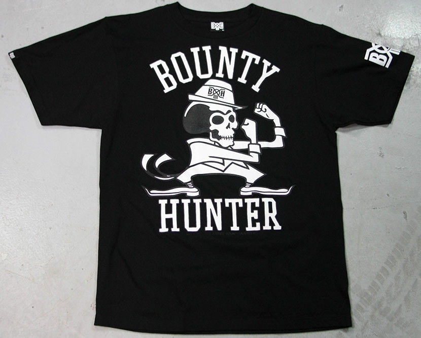 Bounty Hunter Japan skull fighting tee, Bounty x Hunter BxH Japan