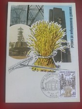 Carte Premier Jour CEF Oblitéré 1977 Timbre Conseil Économique Paris N°1957