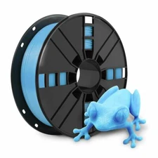 PLA Silk Sky Blue Filament 1.75mm 3D Printer Filament 2.2 LBS Spool 3D Printing