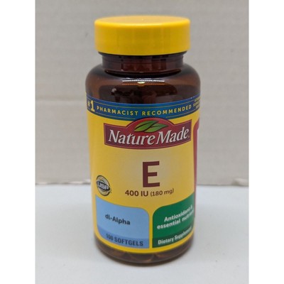 Nature Made Vitamin E 180 mg (400 IU) dl-Alpha 100 Softgels