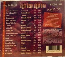 1544 RIGHT  POCKET SONGS KARAOKE CDG  LOT MI