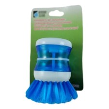 Brosse à Vaisselle 9cm avec Distributeur Réservoir Liquide Doseur 2 Couleurs
