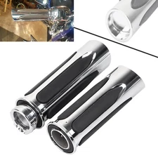 1" Handlebar Hand Grips Fit For Harley Softail Deluxe FLSTN Dyna Sportster XL883
