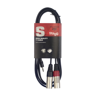 NEW Stagg Y-Cable - Mini Jack/XLR - 6'