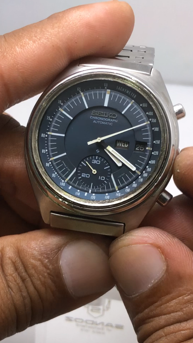Vintage Seiko 6139-7070 'Baby Jumbo' Chronograph Automatic 17