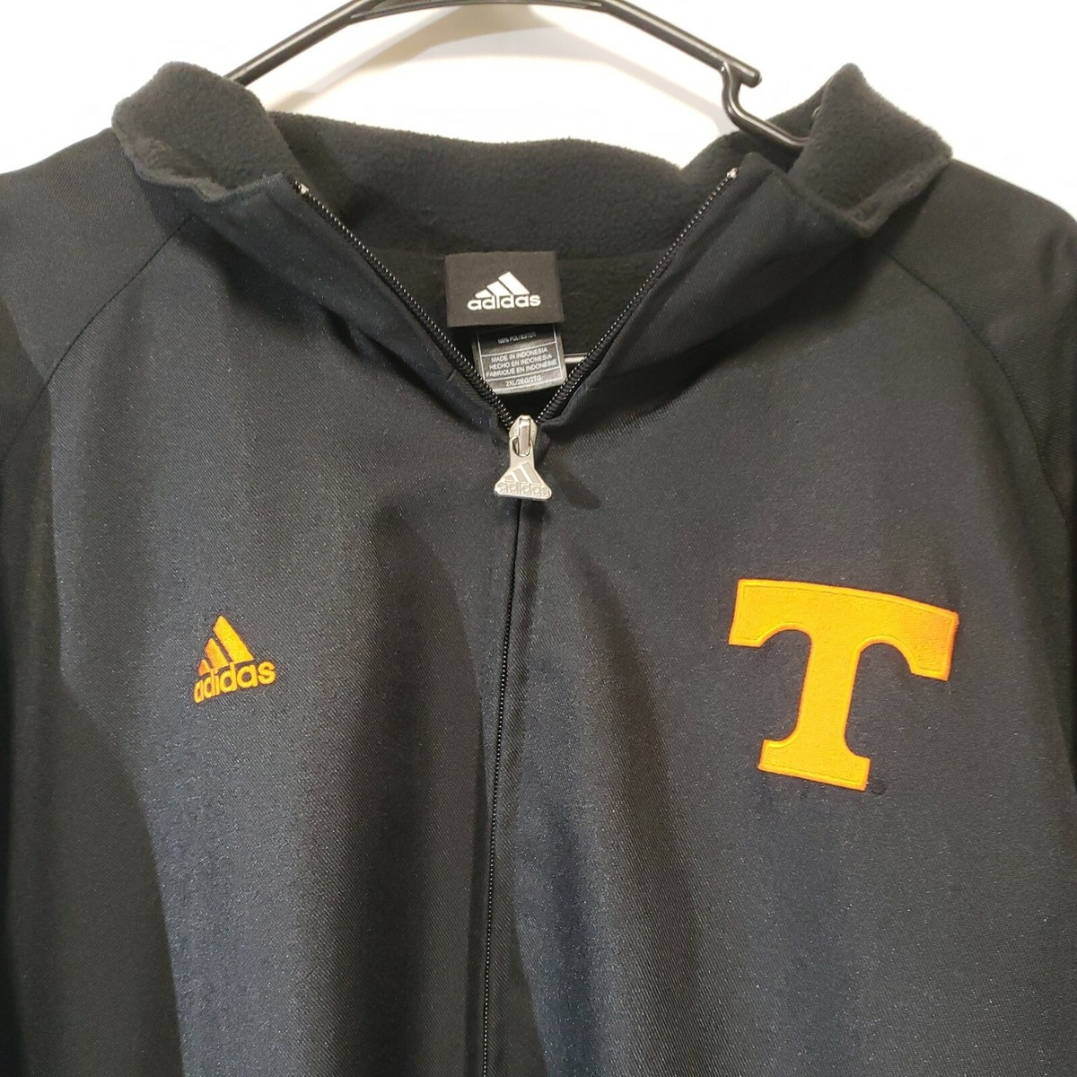 Men's Adidas Tennessee Volunteers Black Full Zip Sideline QB