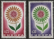 N° 1430/31**  PAIRE EUROPA 1964