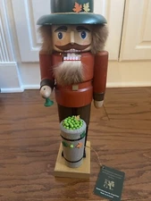 Original Erzgebirge German Nutcracker Vintage ~13.5” Richard Glaesser