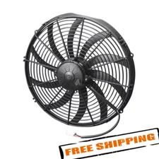 SPAL 30102049 16" High Performance Puller Fan with Curved Blades, 12V
