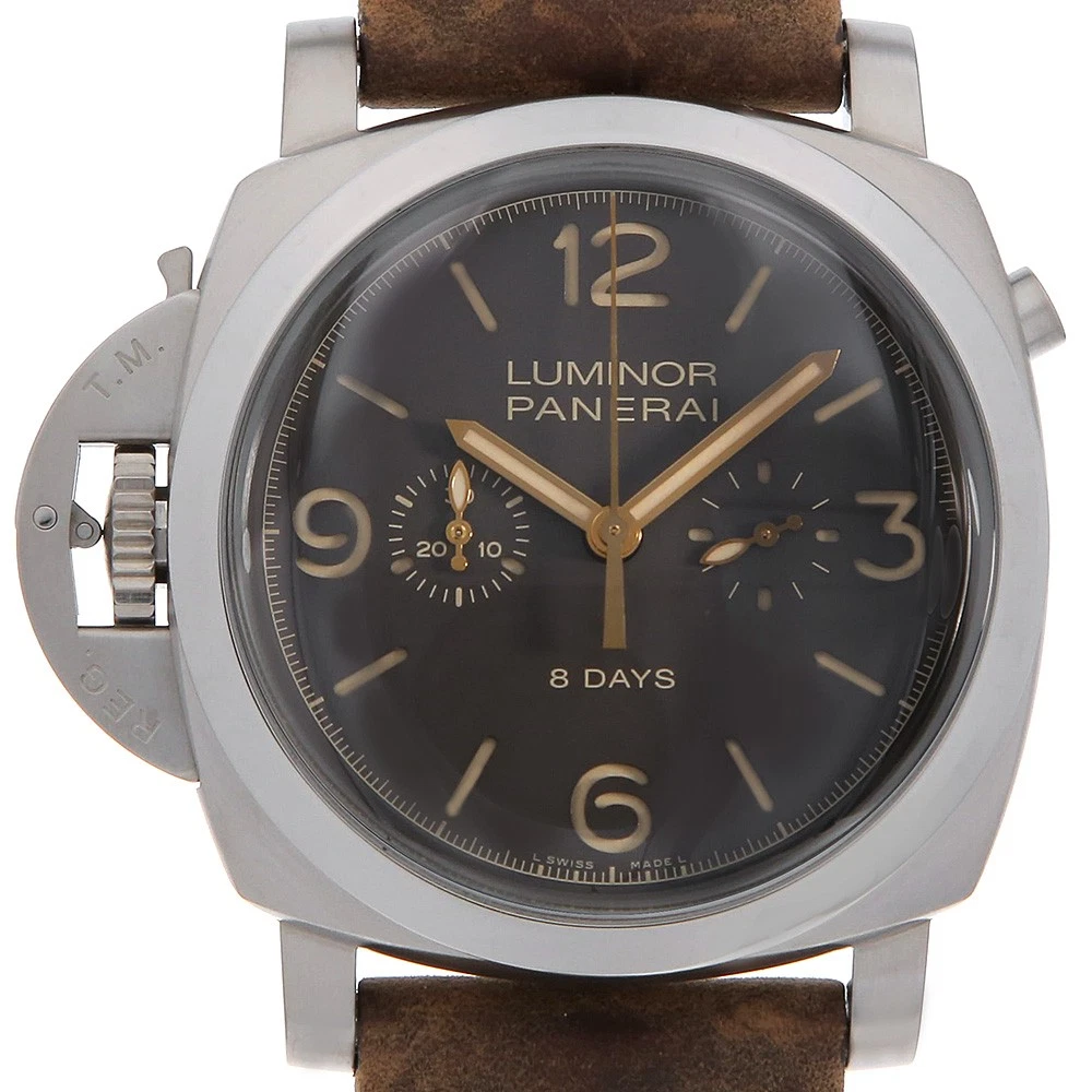 Panerai — PANERAI Luminor 1950 Chrono Monopulsante Left-Hand 8 Days Titanio Limited Ed...