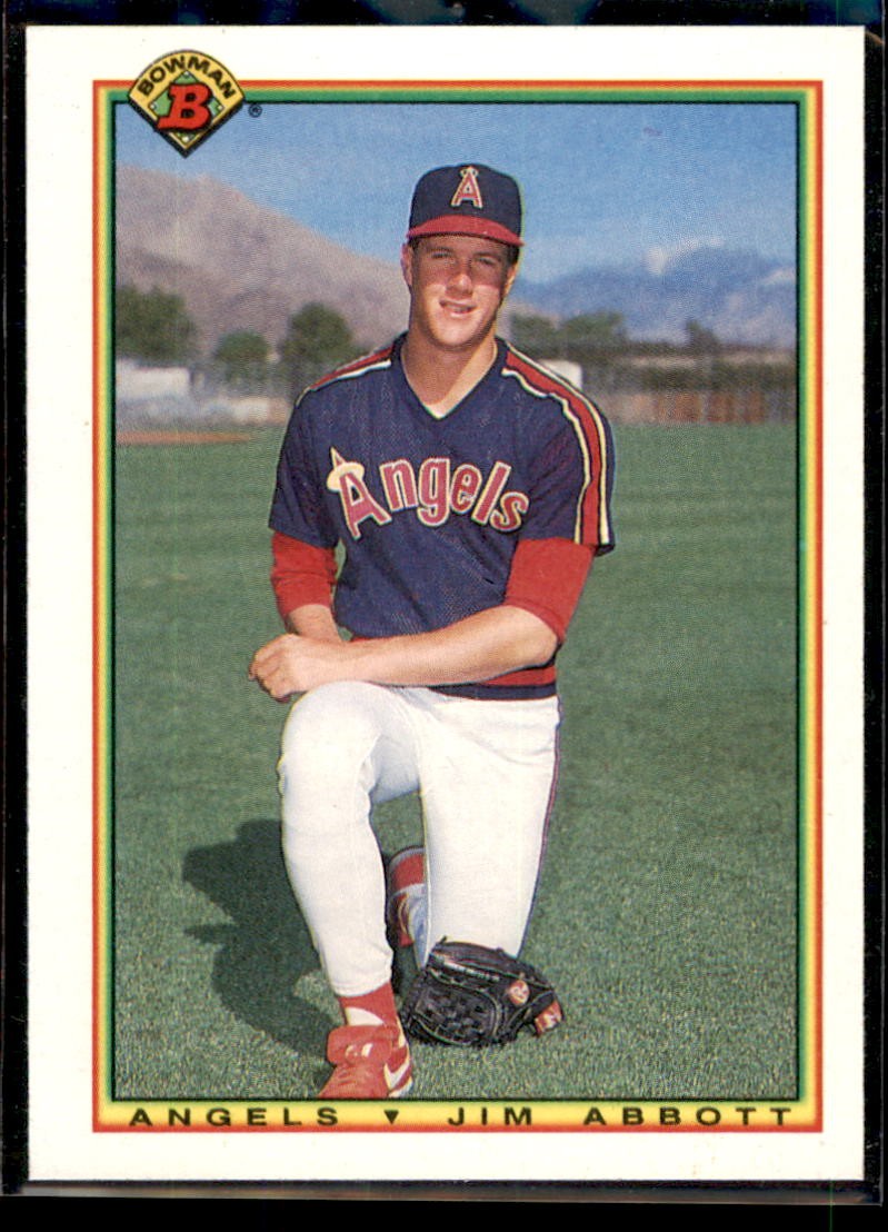 1990 Bowman Jim Abbott #288 California Angels