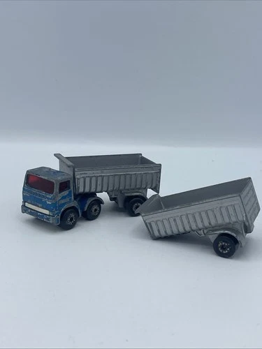 Matchbox Lesney Superfast 30 Articulated Truck blue Leyland Rare Extra Trailer