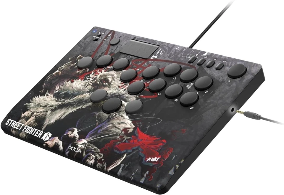 HORI NOLVA SF6 Akuma Edition Leverless All-Button Arcade Controller PS5/PC New - Image 3 of 4